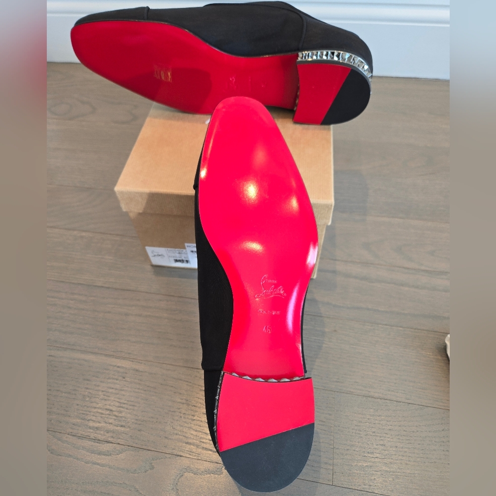 $1145 Christian Louboutin GREGGYROCKS Spiked Heel Oxford Loafers EU 45 US 12 NIB - Picture 11 of 11